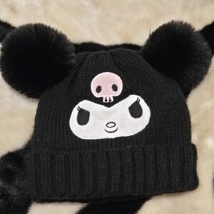Kuromi Pom Pom Beanie